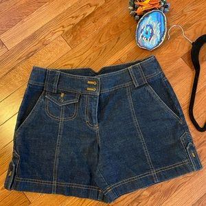 Loft, Size 4 High quality dark blue Jean shorts , Never Worn!